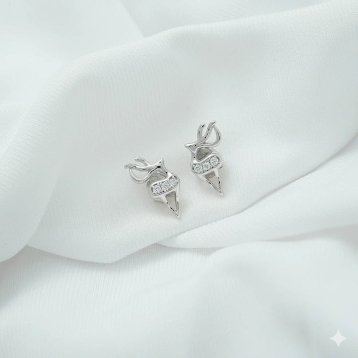 925 Sterling Silver Lunar Traces Studs for Baby - tassyasilver.com