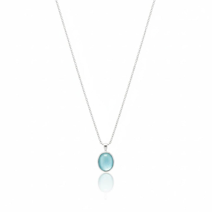 925 Sterling Silver Ocean Mist Chain Pendant for Women - tassyasilver.com