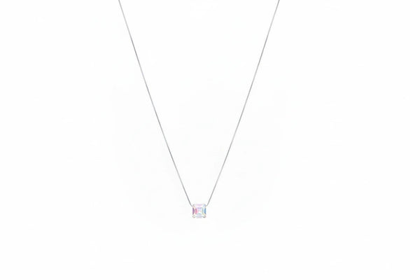 925 Silver Prism Glow Chain Pendant