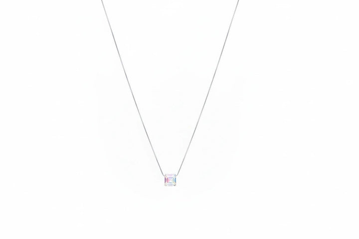 925 Sterling Silver Prism Glow Chain Pendant for Women - tassyasilver.com