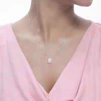 925 Sterling Silver Prism Glow Chain Pendant for Women - tassyasilver.com