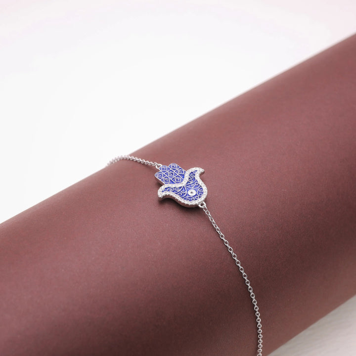 925 Sterling Silver Sacred Palm Bracelet for Women - tassyasilver.com