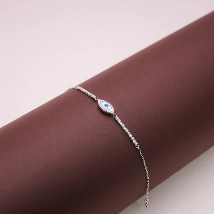 925 Sterling Silver Serene Eye Bracelet for Women - tassyasilver.com