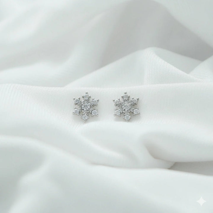 925 Sterling Silver Snow Fairy Studs for Baby - tassyasilver.com