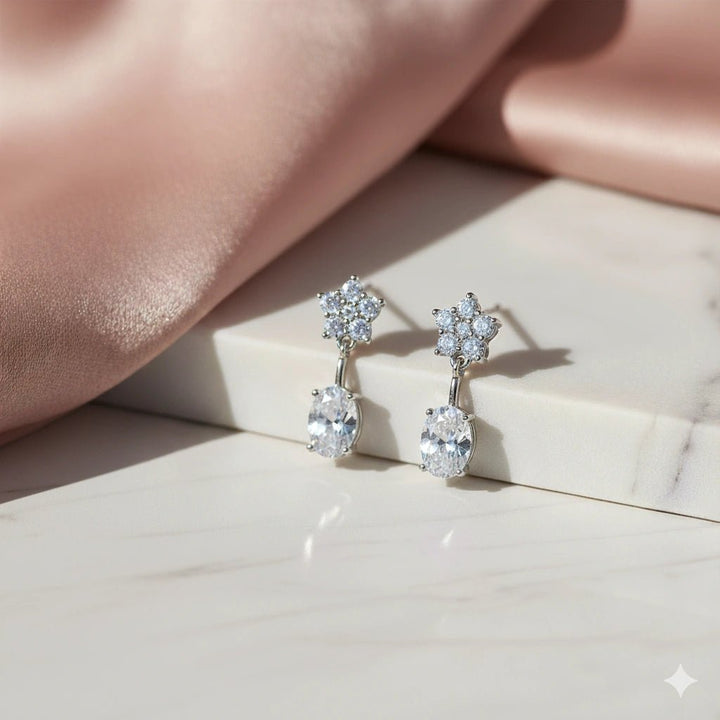 925 Sterling Silver Starlit Spark Earrings for Women - tassyasilver.com