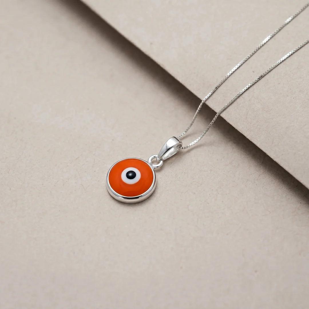 925 Silver Evil Eye Charm Pendant