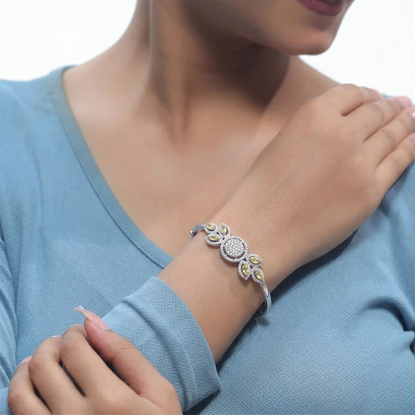 925 Silver Floral Shine Kada
