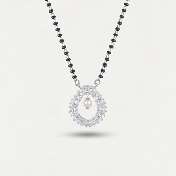 925 Silver Ivory Pearl Vine Mangalsutra