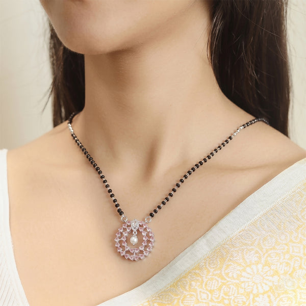925 Silver Pearl Aura Mangalsutra