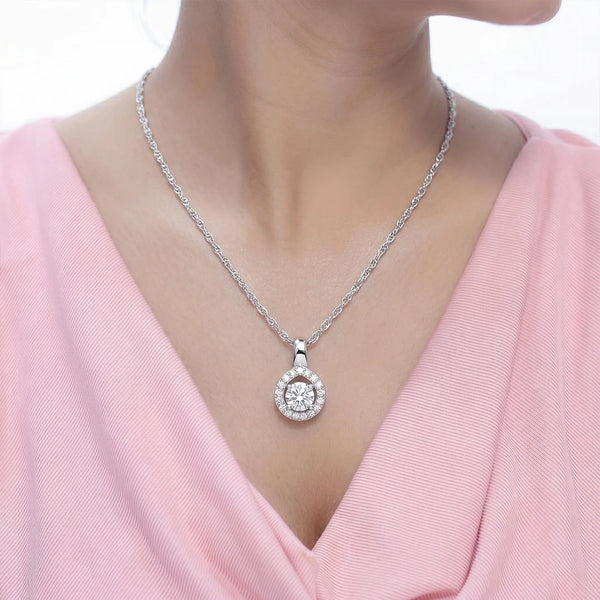 925 Silver Radiant Double Pendant