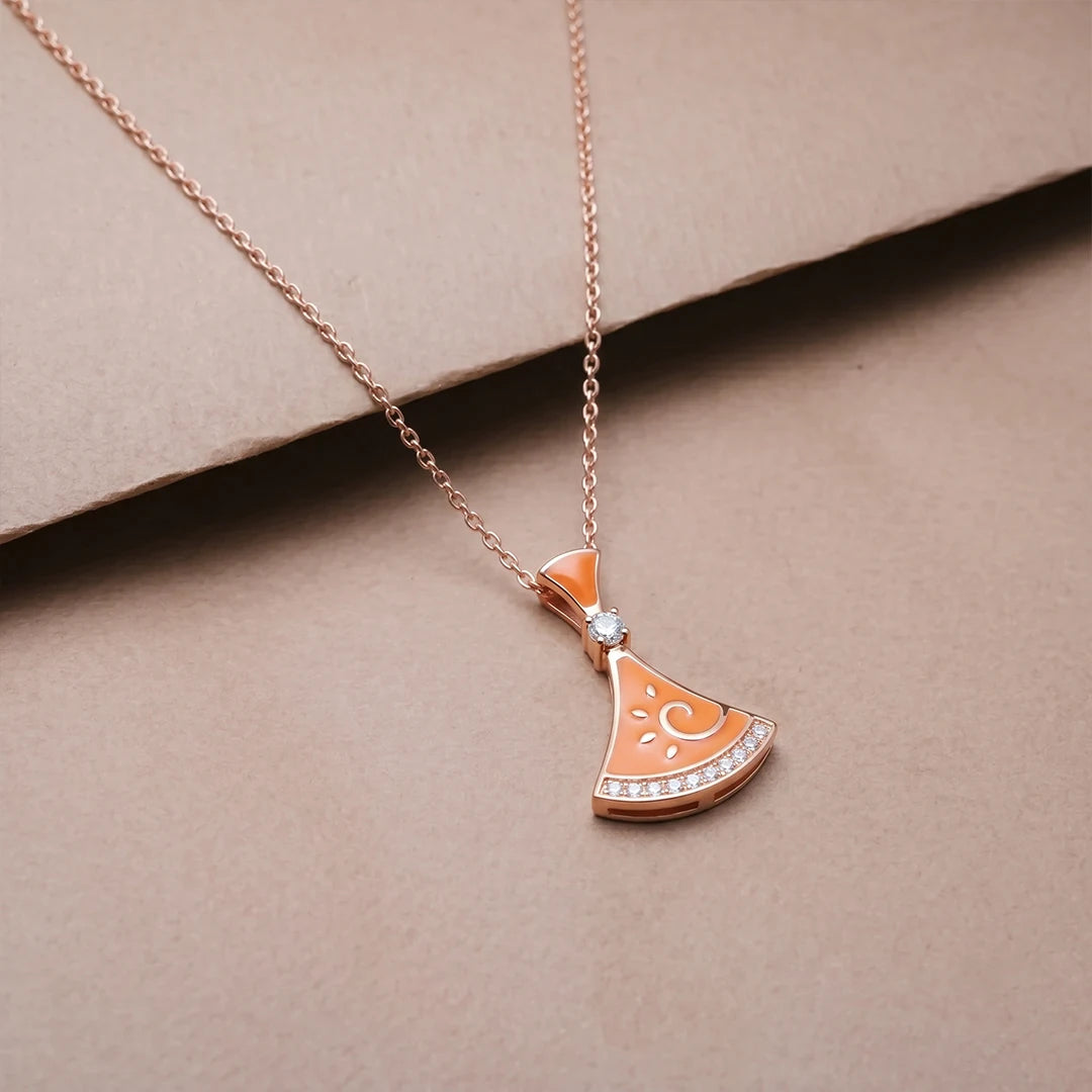 925 Silver Sunrise Charm Chain Pendant