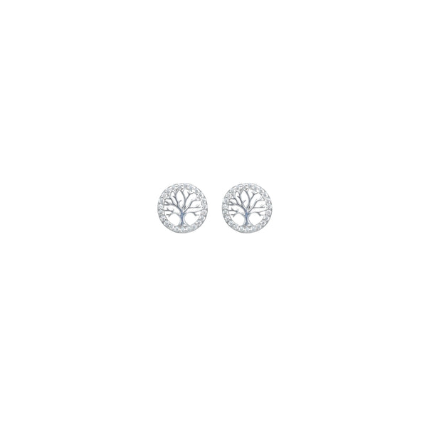 925 Silver Encircled Growth Studs