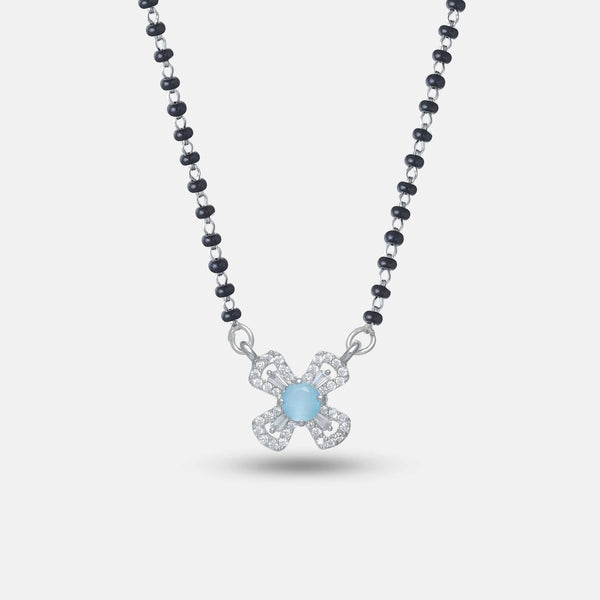 Ocean Glow Silver Mangalsutra