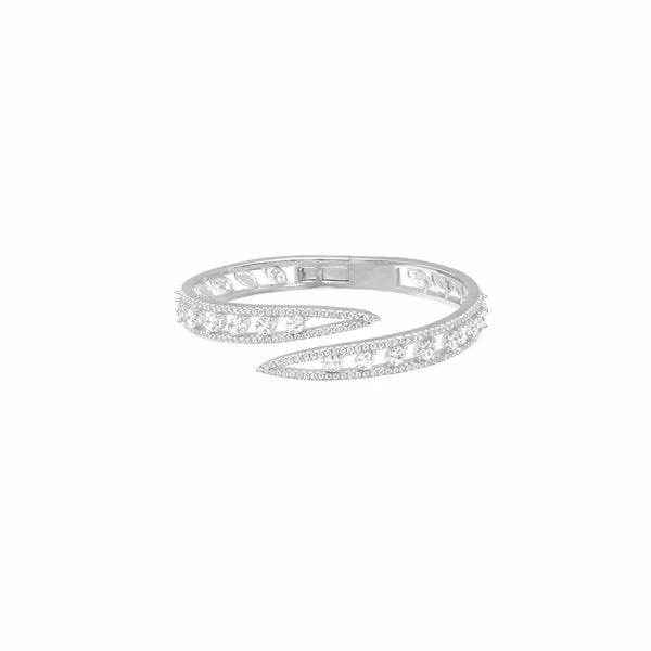 925 Silver White Spark Wrap Kada