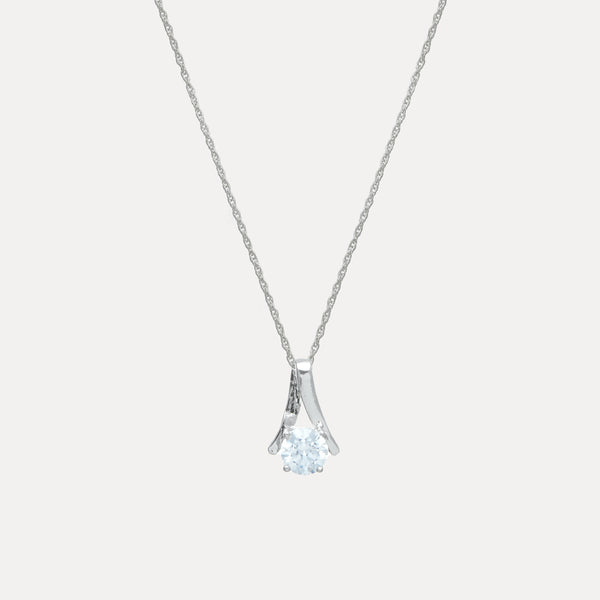 925 Silver Solitaire Grace Pendant