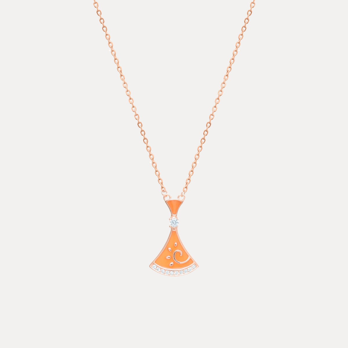 925 Silver Sunrise Charm Chain Pendant