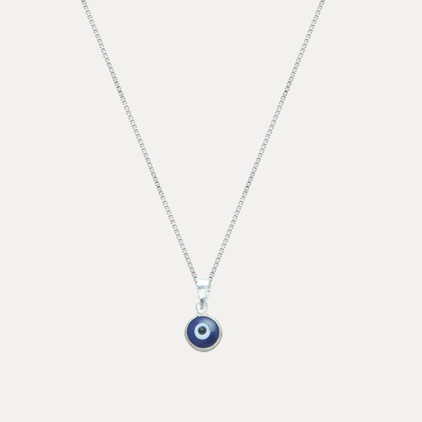 925 Silver Blue Nazar Protection Chain Pendant