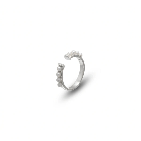 925 Silver Pearl Grace Ring