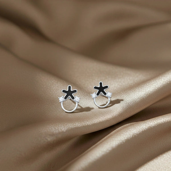 925 Silver Dark Star Crystal