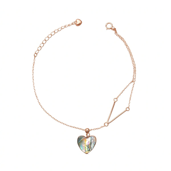 925 Silver Love Glow Heart Bracelet
