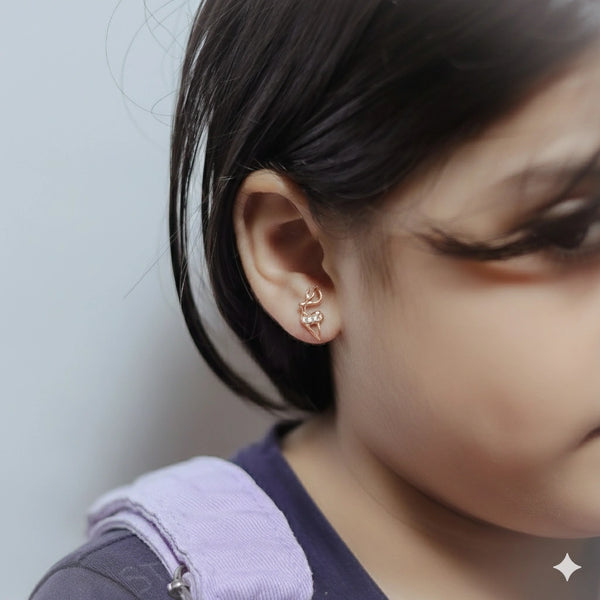 Rose Gold Antler Studs