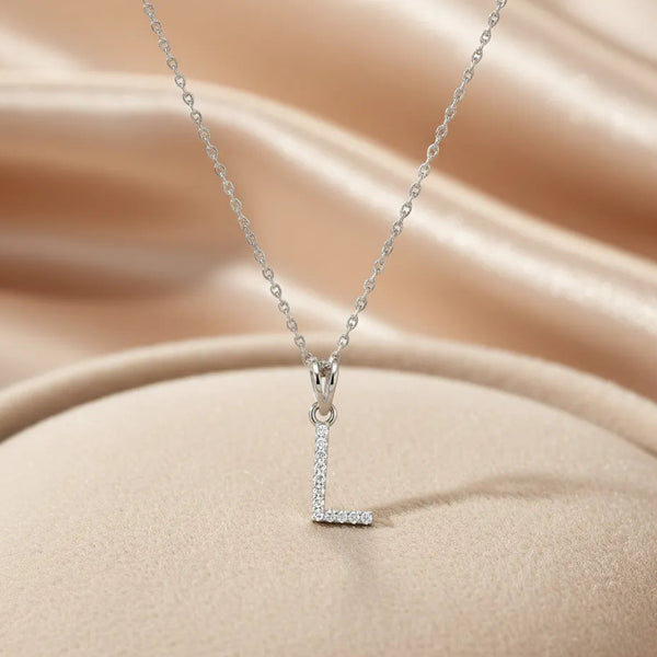 925 Silver "L" Initial Chain Pendant