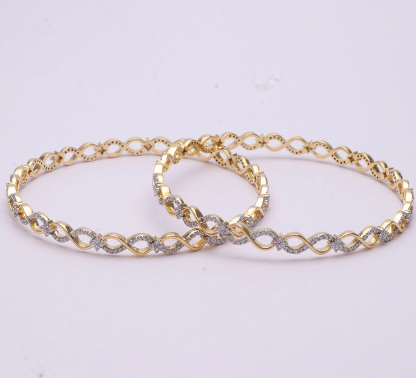 Golden Infinity Bangles