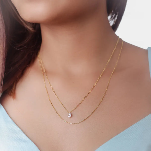 Golden Glow Chain Pendant