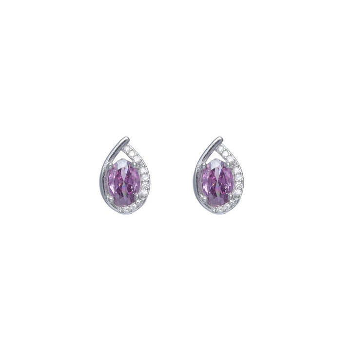 Amethyst Teardrop Earrings - tassyasilver.com