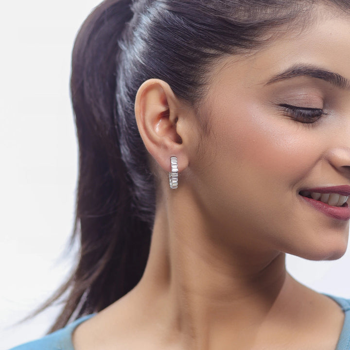 Baguette Hoops - tassyasilver.com