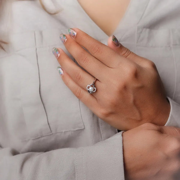 Blossom Pearl Serenity Ring - tassyasilver.com