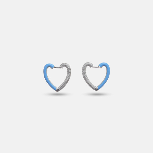 Blue Crush Heart Hoops - tassyasilver.com