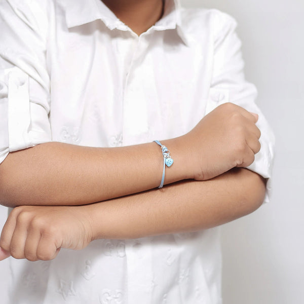Blue Heart Baby Bracelet - tassyasilver.com