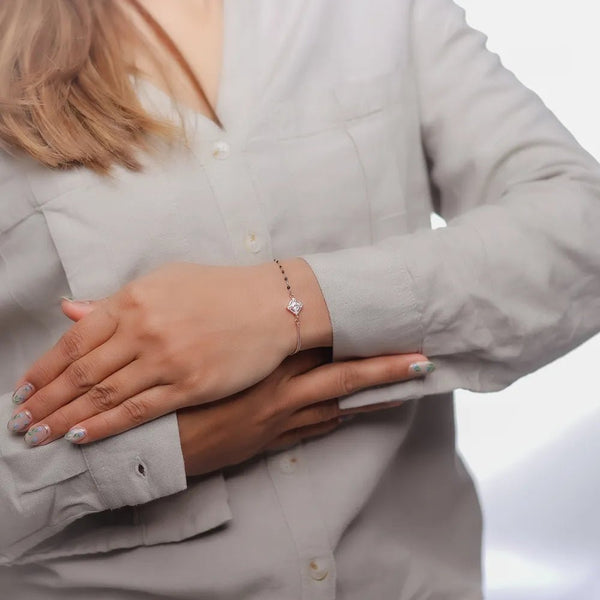 Blush Bond Solitaire Bracelet - tassyasilver.com