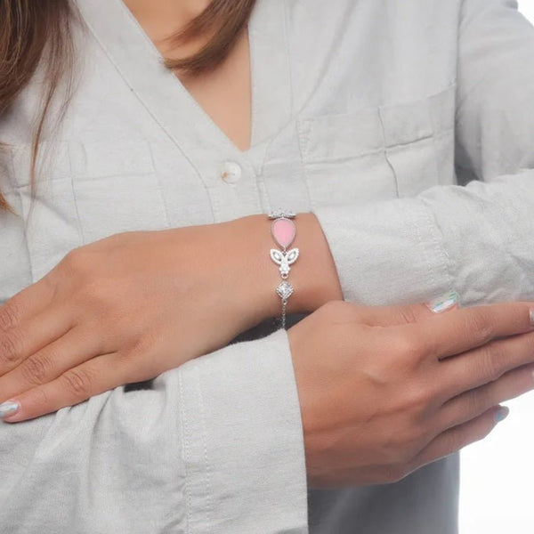 Tassya Silver Blush Petal 925 silver bracelet