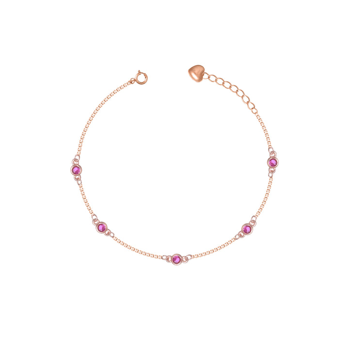 Blush Spark Gem Bracelet - tassyasilver.com