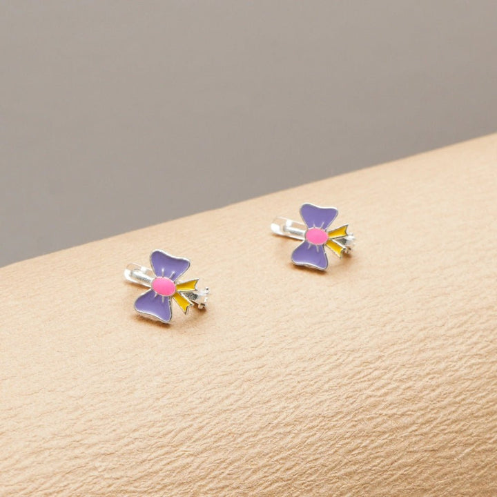 Candy Bow Hoop Earrings - tassyasilver.com