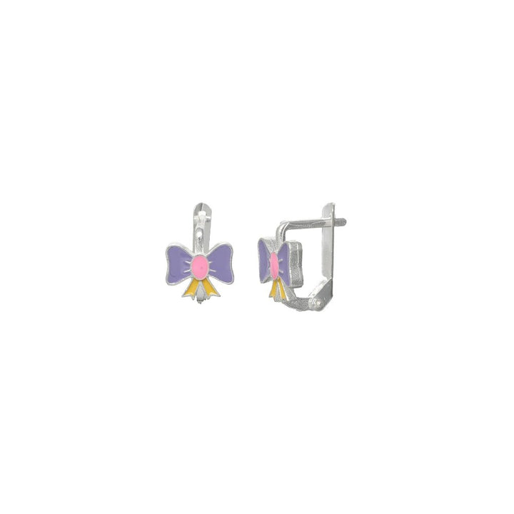 Candy Bow Hoop Earrings - tassyasilver.com