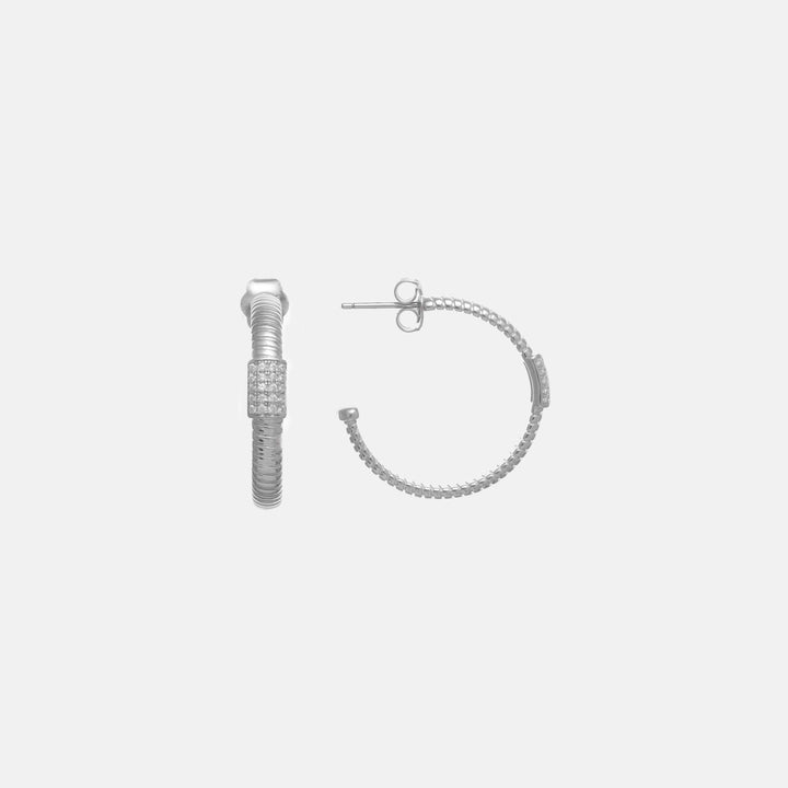 Céleste Coil Hoops - tassyasilver.com