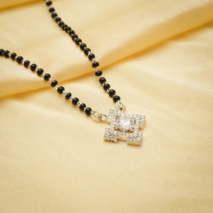 Celestial Charm Silver Mangalsutra - tassyasilver.com