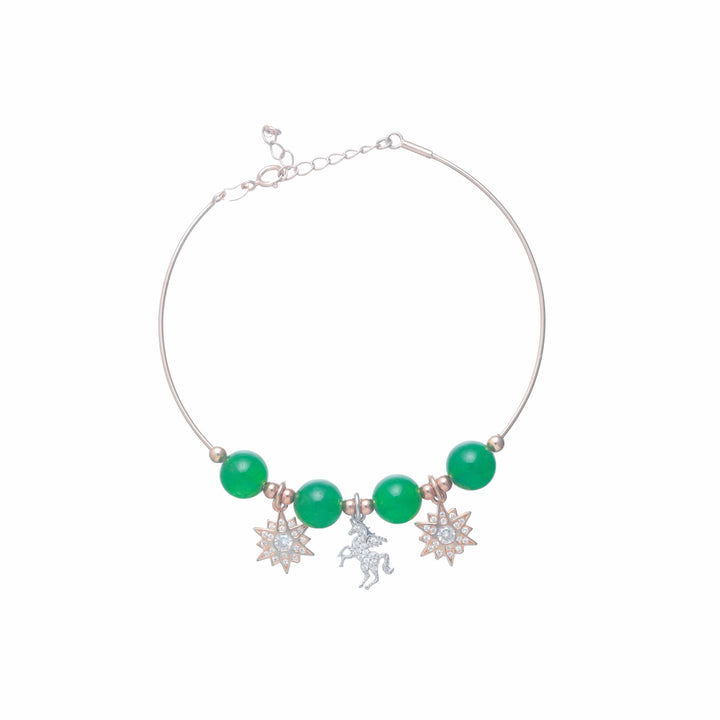 Celestial Unicorn Charm Kada - tassyasilver.com