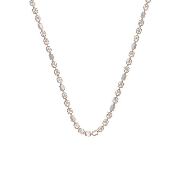 Tassya Silver Chic Cubes sterling silver chain pendant