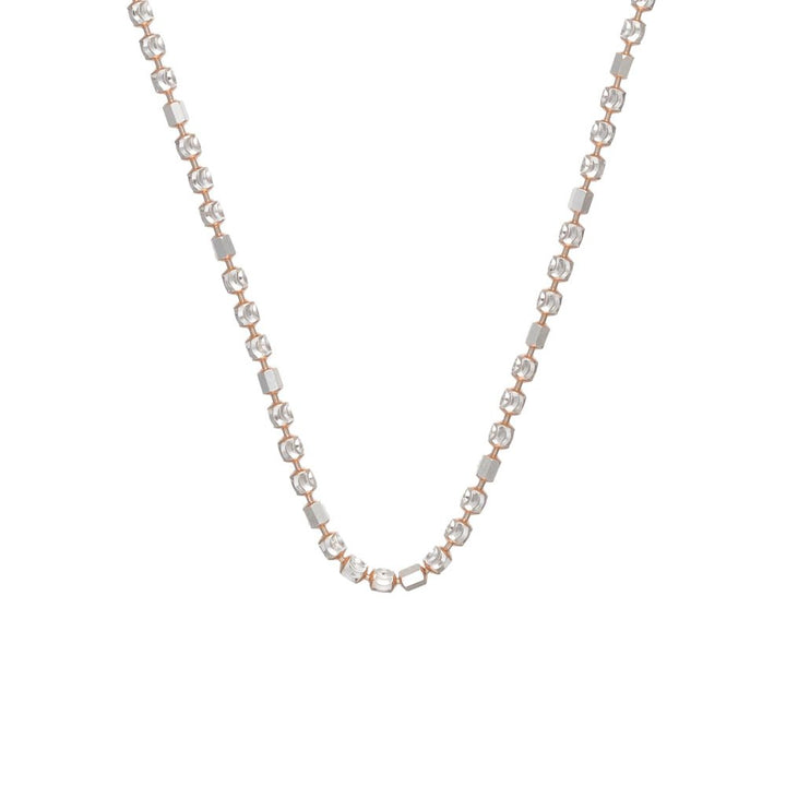 Tassya Silver Chic Cubes sterling silver chain pendant