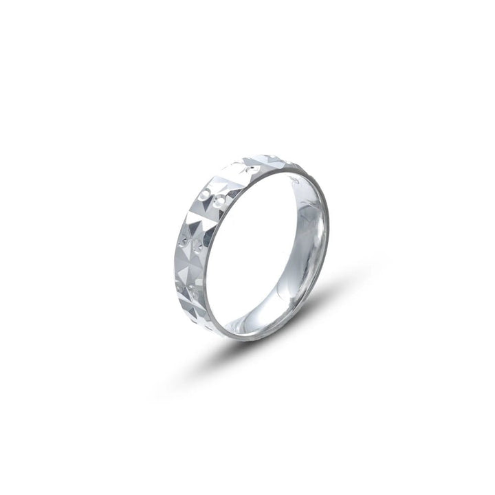 Classic Diamond - Cut Silver Band - tassyasilver.com