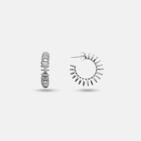 Cosmo Orbit Hoops - tassyasilver.com