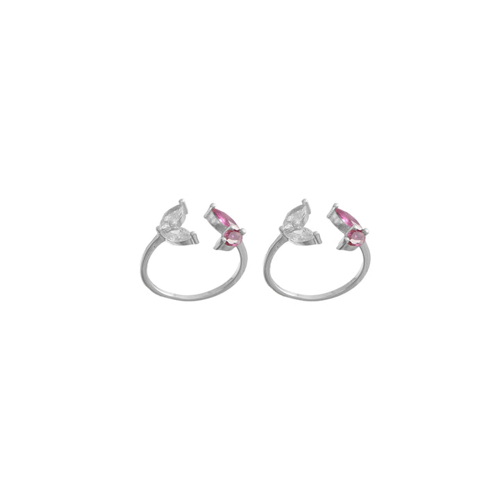 Crystal Bloom Toe Ring - tassyasilver.com