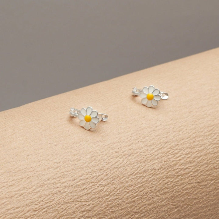 Daisy Bloom Hoop Earrings - tassyasilver.com