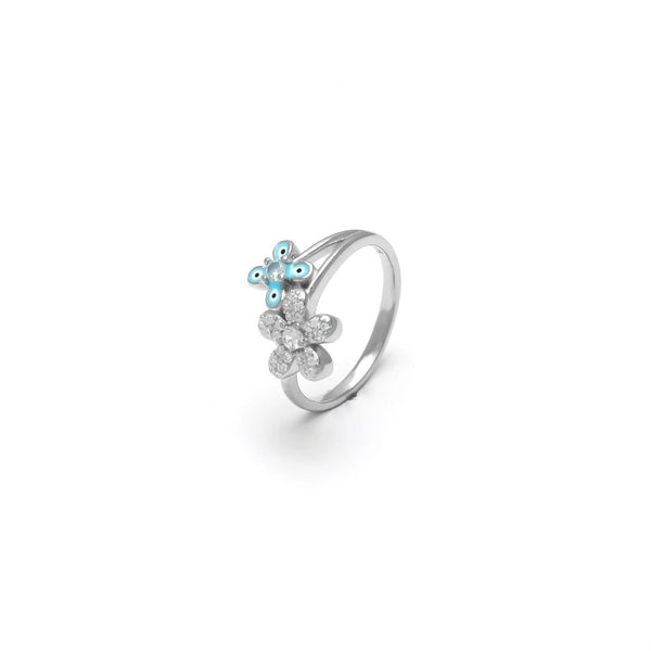 Floral Diamond Ring - tassyasilver.com