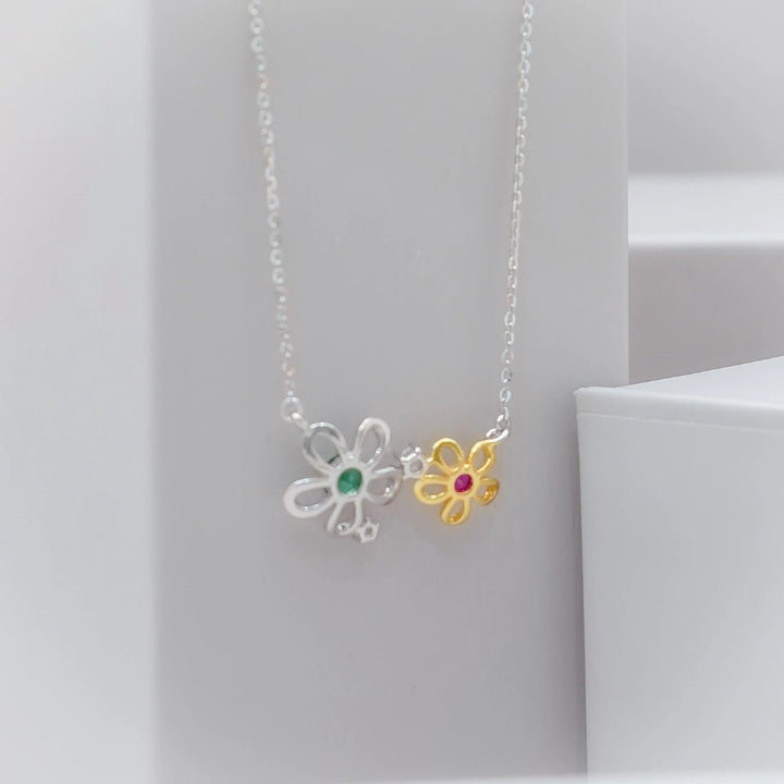 Floral Fusion Chain Pendant - tassyasilver.com
