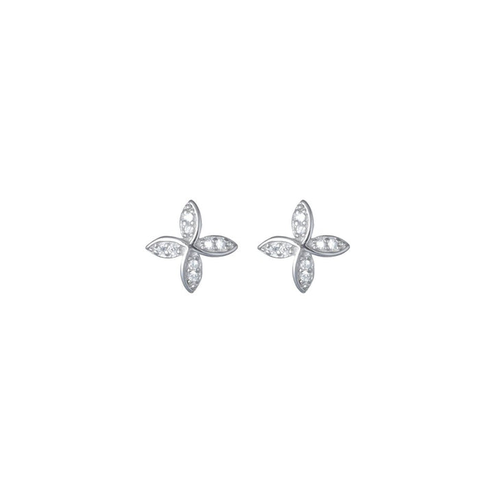 Floral Sparkle Earrings - tassyasilver.com